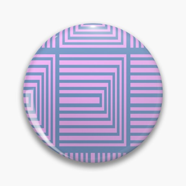 Item preview, Mid Mod Op Art in Pink and Blue designed and sold by JuneJournal.