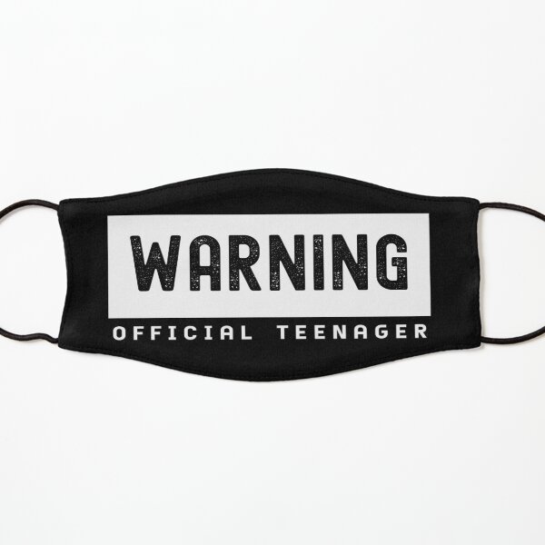 Warning Official Teenager 13th Birthday Gift T-Shirt Kids Mask