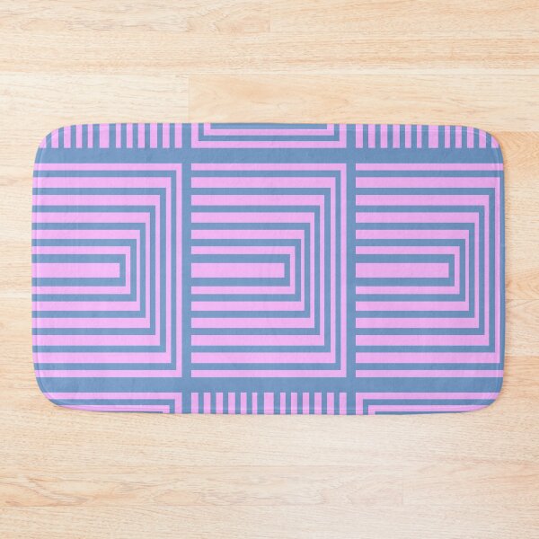 Item preview, Mid Mod Op Art in Pink and Blue designed and sold by JuneJournal.