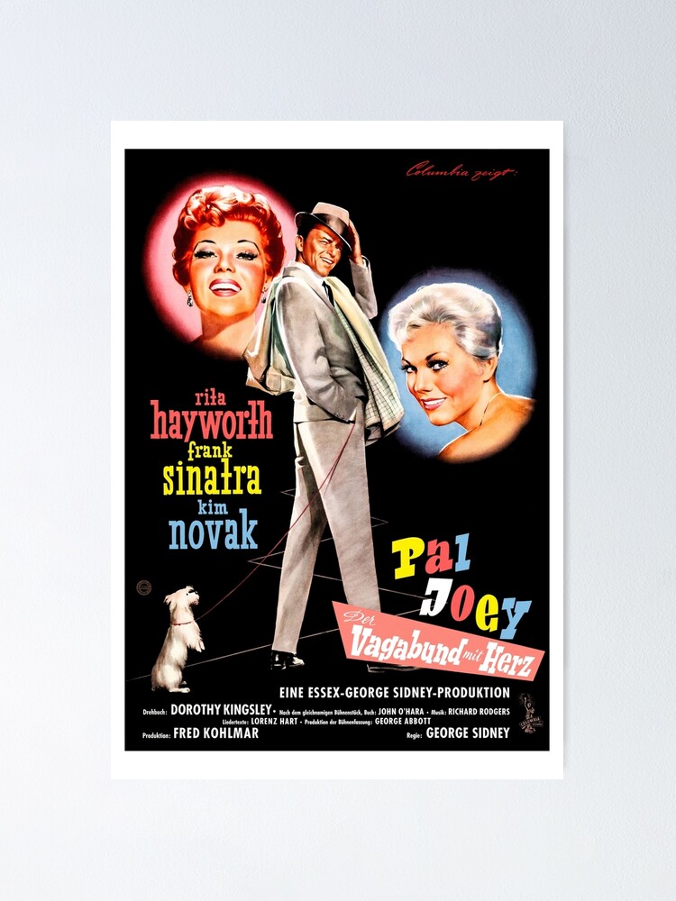 Pal Joey 1957 German Poster Poster By Postersrestored Redbubble