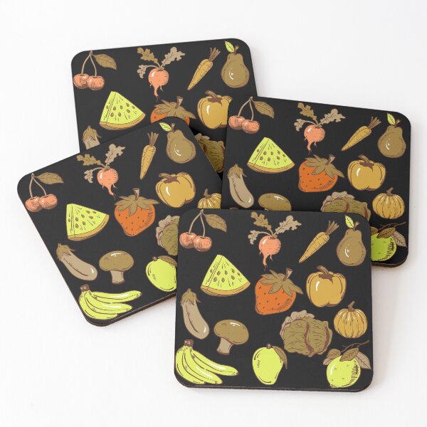 Item preview, Vintage fruits and vegetables set. designed and sold by Dankio.