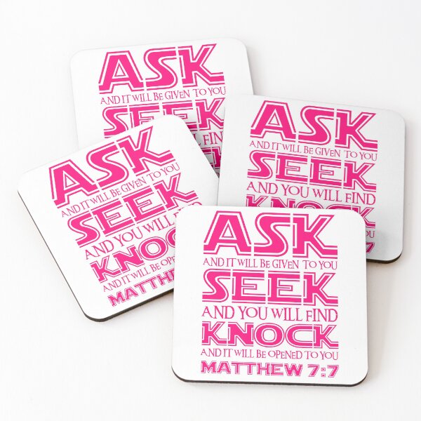 Item preview, Matthew 7:7 designed and sold by plushism.