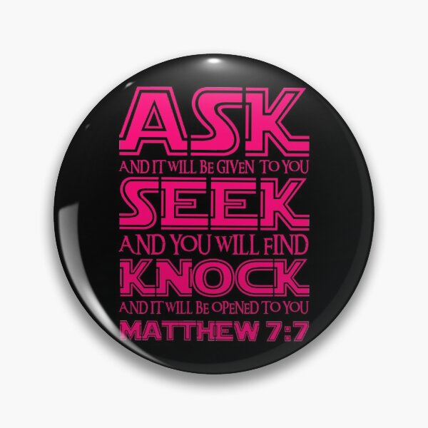 Item preview, Matthew 7:7 designed and sold by plushism.
