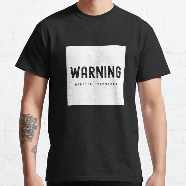 Warning Official Teenager 13th Birthday Gift T-Shirt Classic T-Shirt