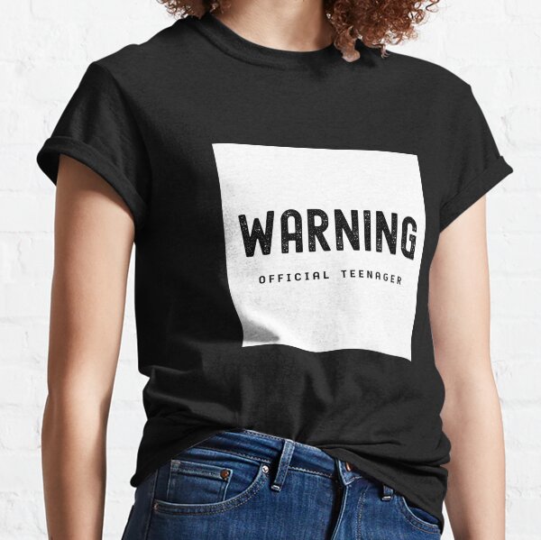 Warning Official Teenager 13th Birthday Gift T-Shirt Classic T-Shirt