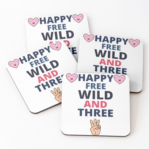 Item preview, happy free wild and three birthday shirt,boy birthday,birthday boy,third birthday boy,boy birthday shirt,three birthday designed and sold by BousboulaStorie.