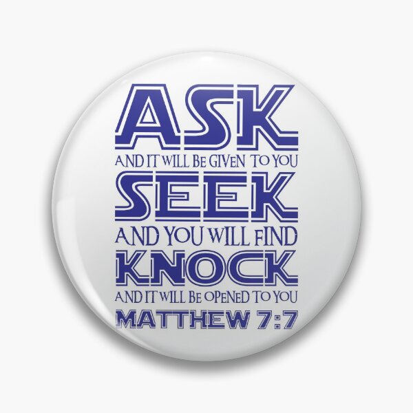 Item preview, Matthew 7:7 designed and sold by plushism.