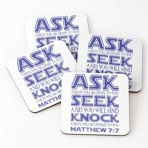 Item preview, Matthew 7:7 designed and sold by plushism.