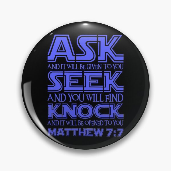 Item preview, Matthew 7:7 designed and sold by plushism.