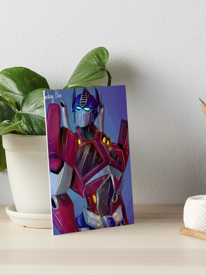 Blue Flowers--TFP Optimus Prime , an art print by Izzy A - INPRNT