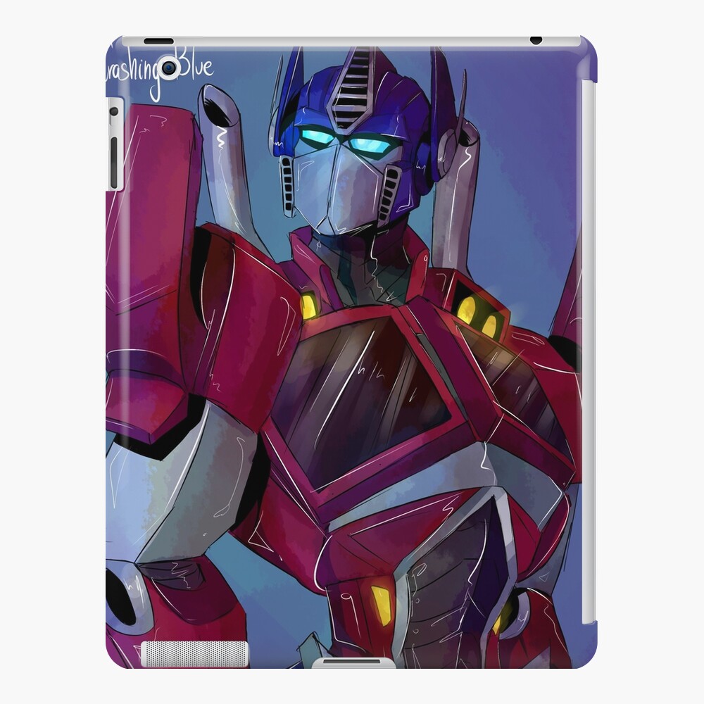 Blue Flowers--TFP Optimus Prime , an art print by Izzy A - INPRNT