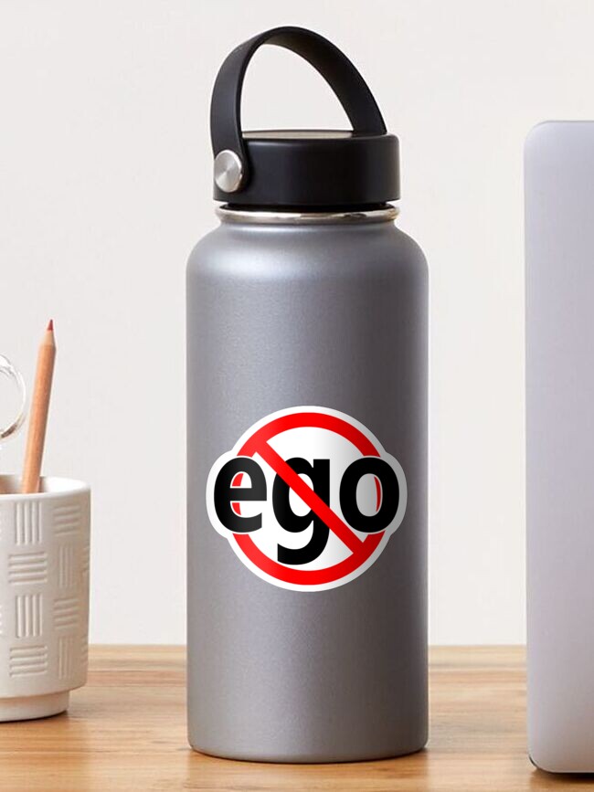 Thumbnail 1 of 3, Sticker, No Ego - Sigmund Freud Sayings designed and sold by notstuff.