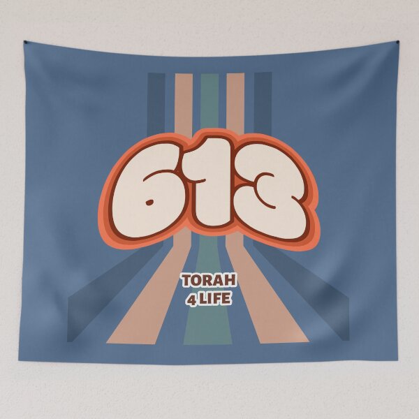 Item preview, 613 Mitzvot Torah for Life - Jewish Religious Retro Design designed and sold by Amber Dove Studio.