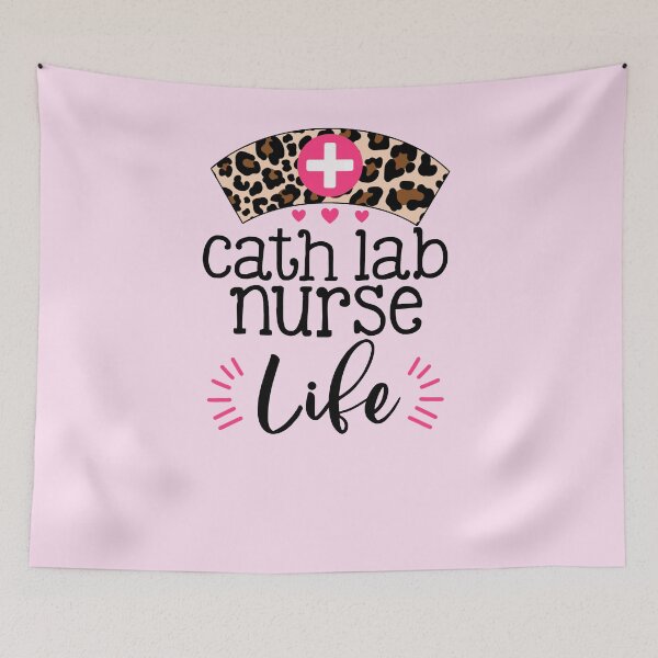 Item preview, Cath lab Nurse nursing gift RN medical stethoscope heart healthcare  designed and sold by tiffanator606.