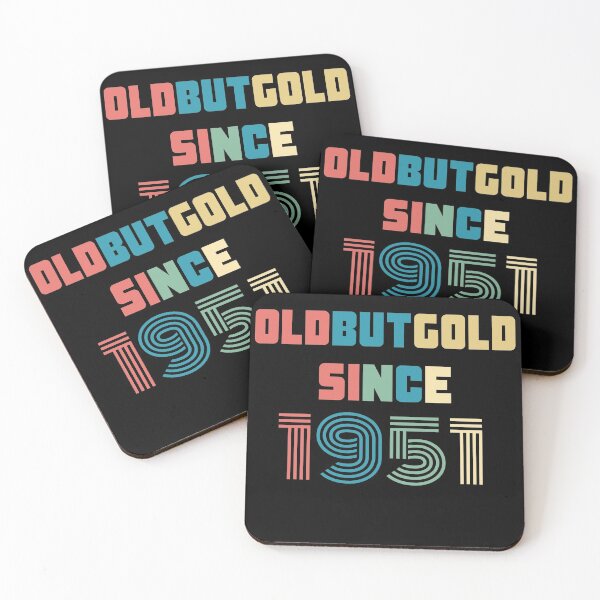 Item preview, Old But Gold 69. Birthday Gift Present for people who are born in 1951 Vintage Retro style  designed and sold by Yenon.