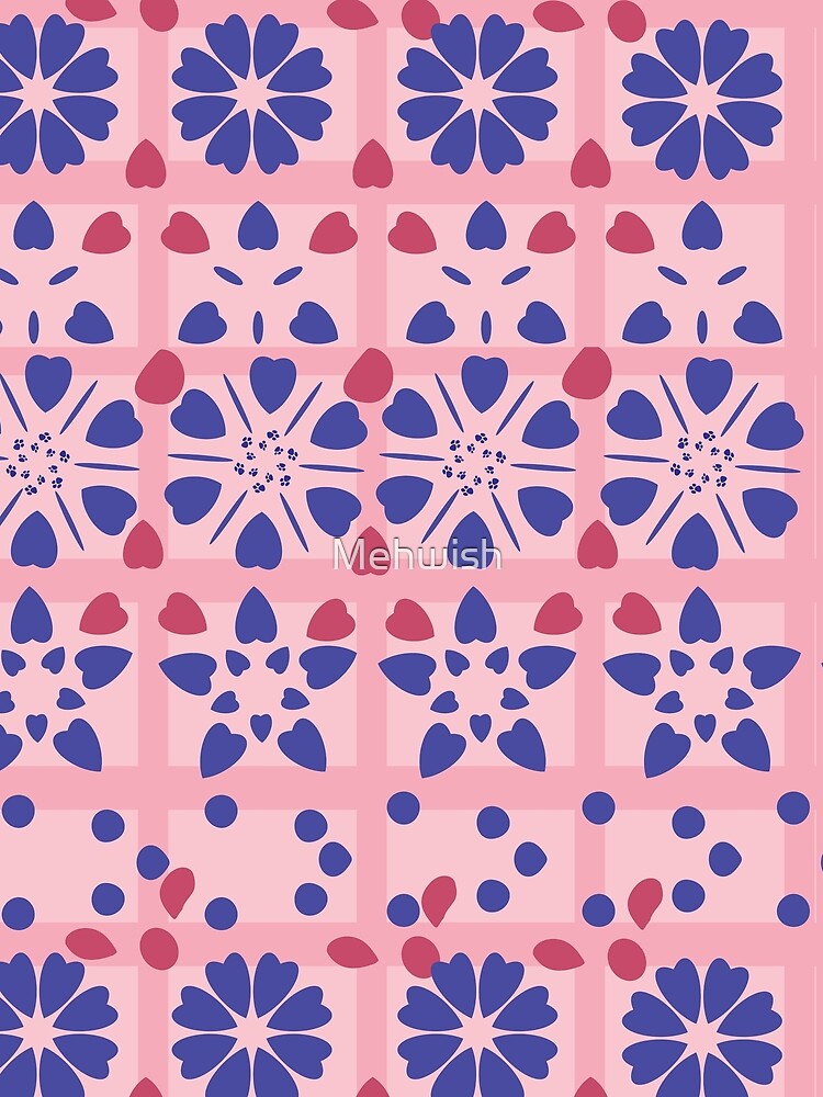 Blush Pink Floral Pattern by Mehwish