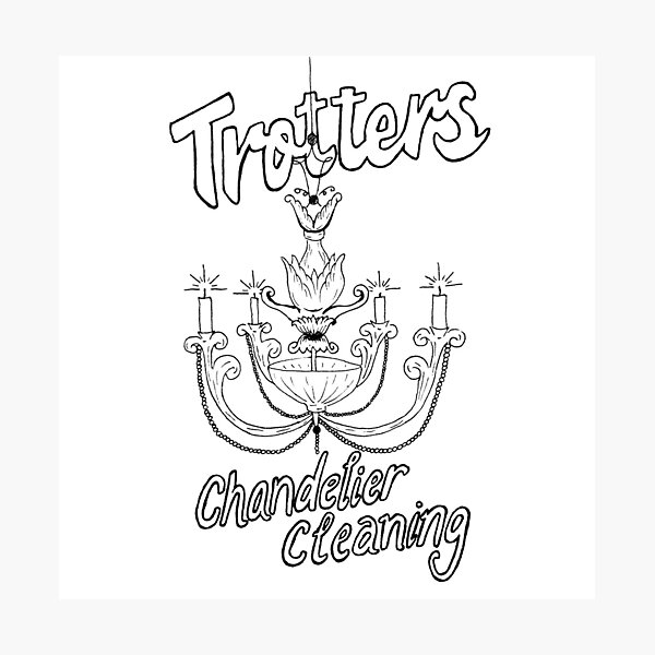 Trotter's Chandelier Cleaning Photographic Print