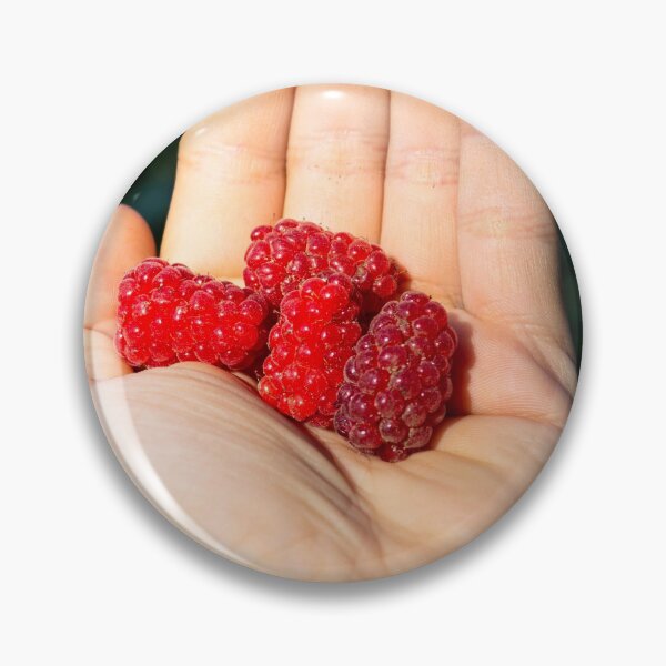 Item preview, Raspberry in a hand designed and sold by Life-s-A-Hike.