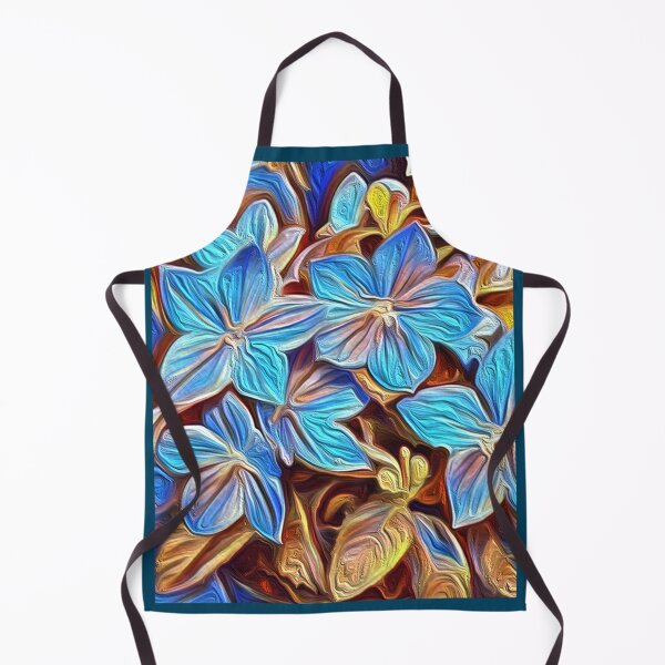 Item preview, Blue Floral Modern Painting by patjila designed and sold by patjila.