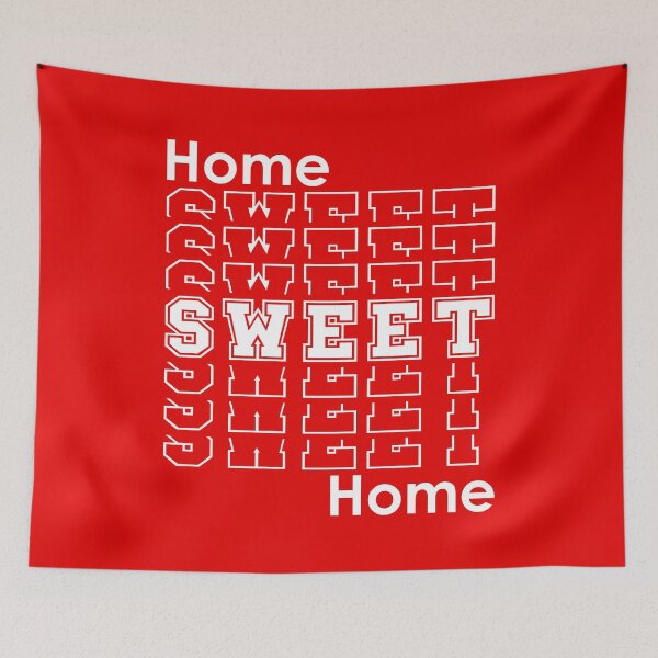 Item preview, Home Sweet Home | Retro Homebody Home Decor - Red designed and sold by 4wordsmovement.