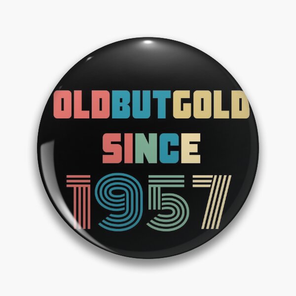 Item preview, Old But Gold 63. Birthday Gift Present for people who are born in 1957 Vintage Retro style  designed and sold by Yenon.