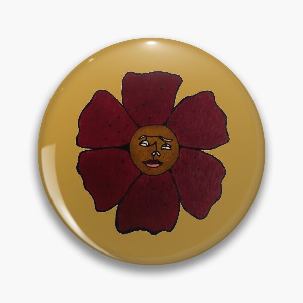 Item preview, Burgundy Flower Face designed and sold by Cassandra Chung.