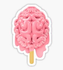 Popsicle brain melting Sticker