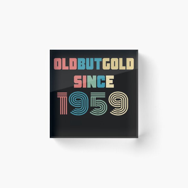 Item preview, Old But Gold 61. Birthday Gift Present for people who are born in 1959 Vintage Retro style  designed and sold by Yenon.
