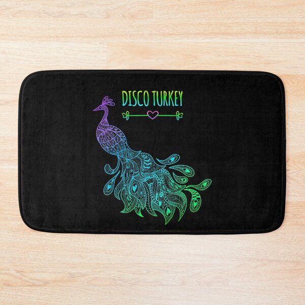 Item preview, Peacock Disco Turkey,  Funny Thanksgiving  Animal designed and sold by aronia.