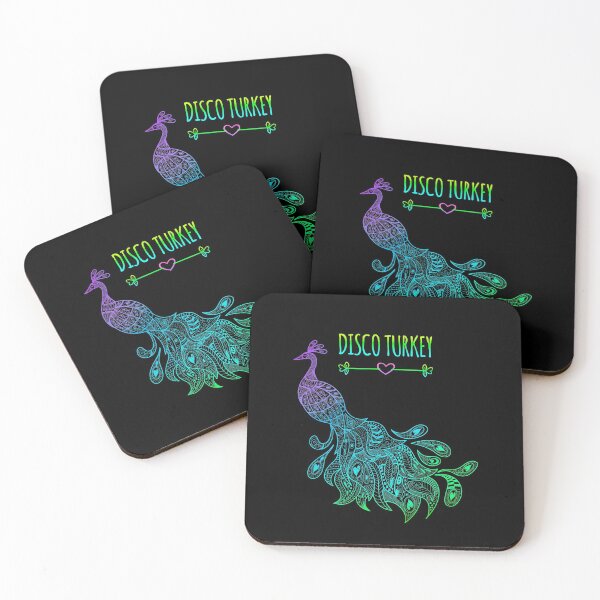 Item preview, Peacock Disco Turkey,  Funny Thanksgiving  Animal designed and sold by aronia.