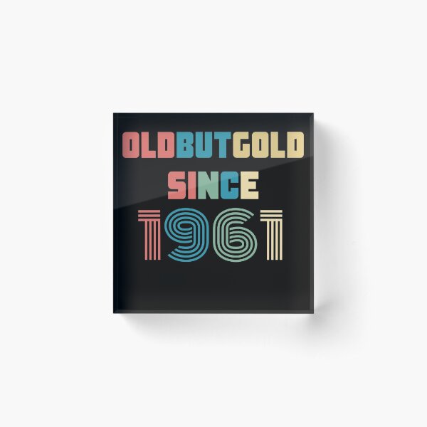 Item preview, Old But Gold 59. Birthday Gift Present for people who are born in 1961 Vintage Retro style  designed and sold by Yenon.