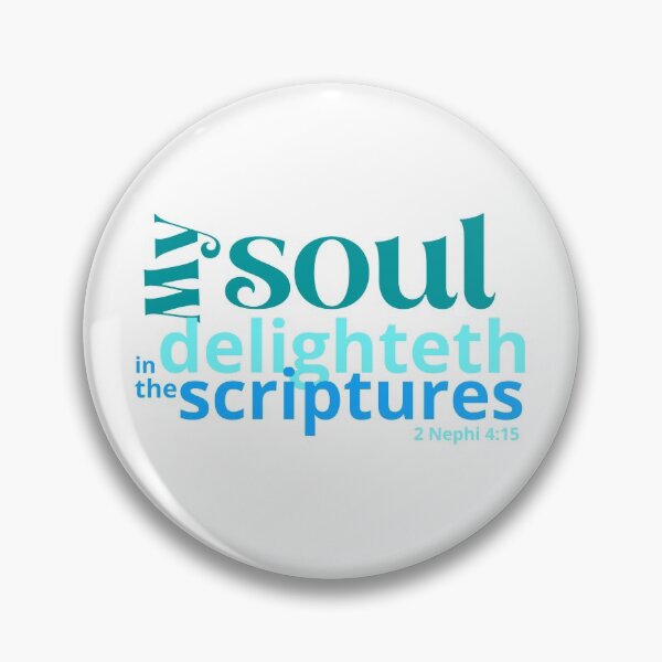 Item preview, My soul delighteth in the scriptures - teal designed and sold by Heather Walton.