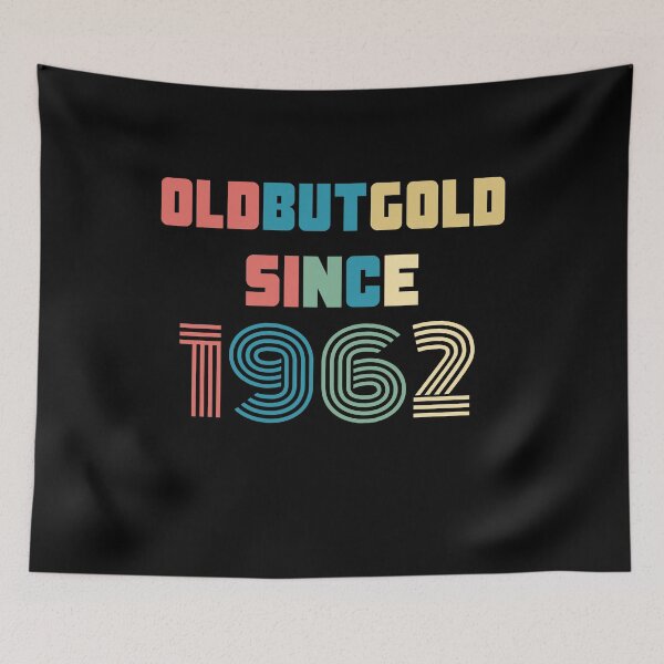 Item preview, Old But Gold 58. Birthday Gift Present for people who are born in 1962 Vintage Retro style  designed and sold by Yenon.