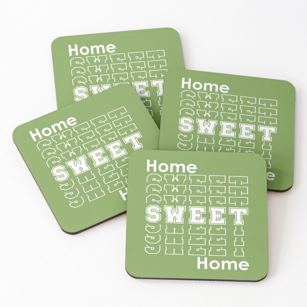 Item preview, Home Sweet Home | Retro Homebody Home Decor - Olive Green designed and sold by 4wordsmovement.