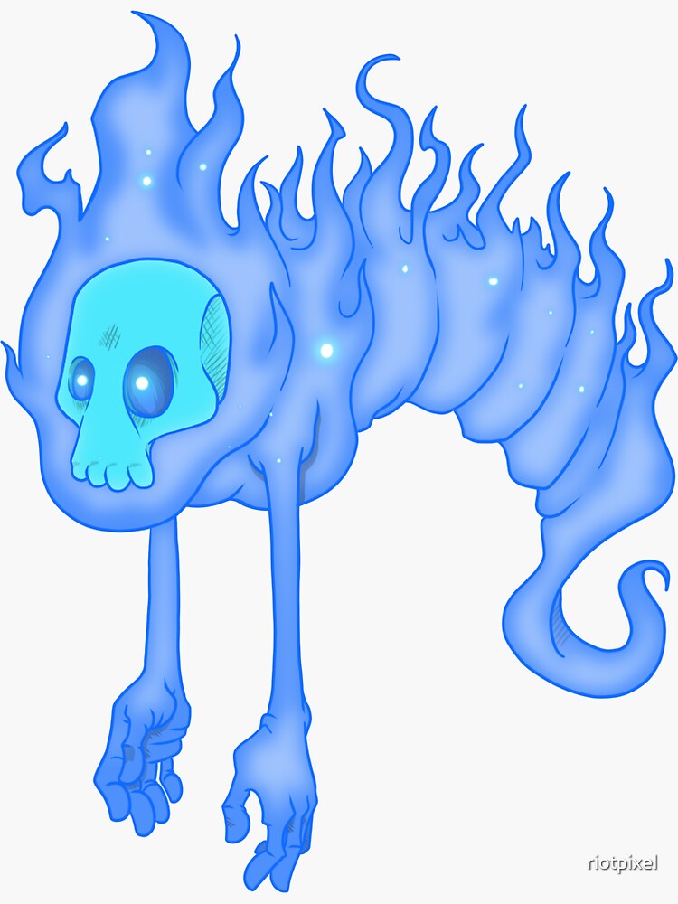 Thumbnail 3 of 3, Sticker, Will O' the Wisps designed and sold by riotpixel.