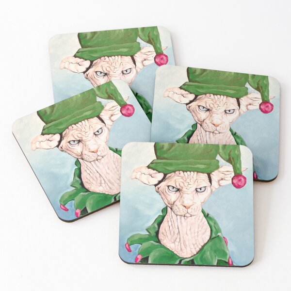 Item preview, Angry Elf Kitty designed and sold by Lezley Lynch.