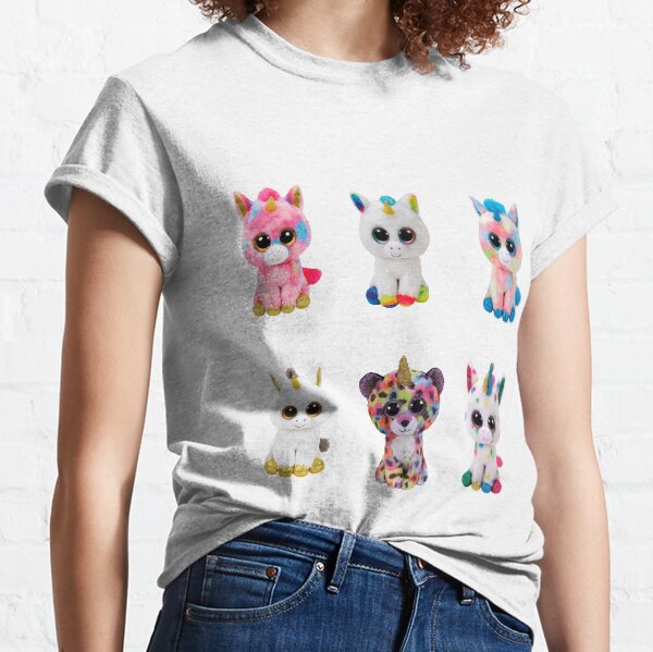 Cute beanie boo unicorns together for kids Classic T-Shirt