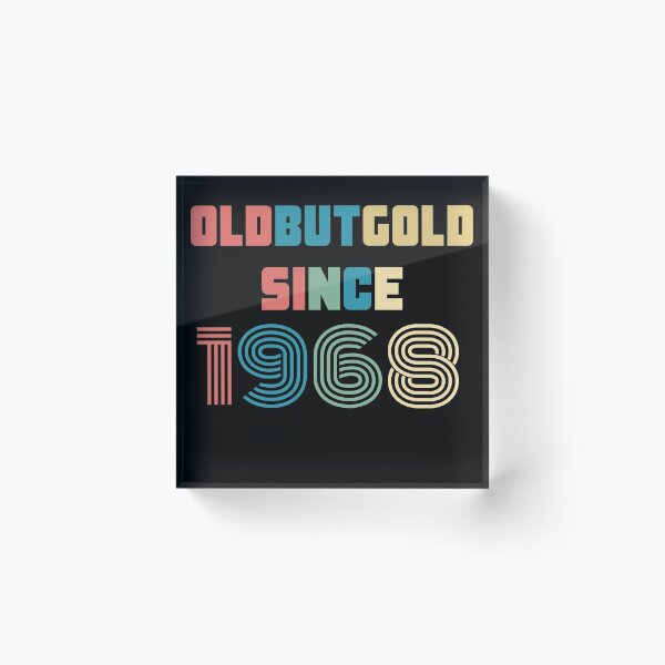 Item preview, Old But Gold 52. Birthday Gift Present for people who are born in 1968 Vintage Retro style  designed and sold by Yenon.