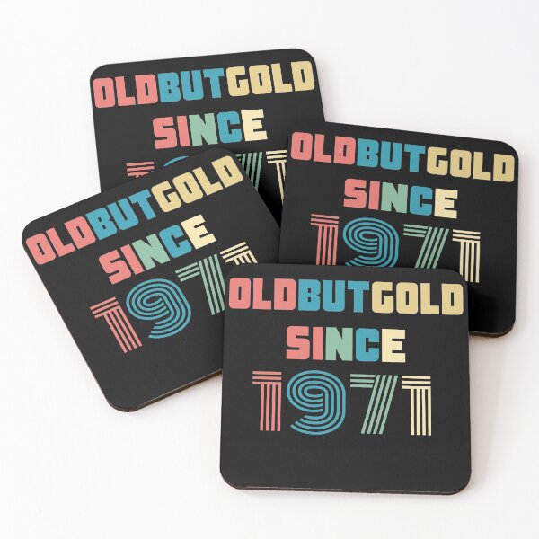Item preview, Old But Gold 49. Birthday Gift Present for people who are born in 1971 Vintage Retro style  designed and sold by Yenon.