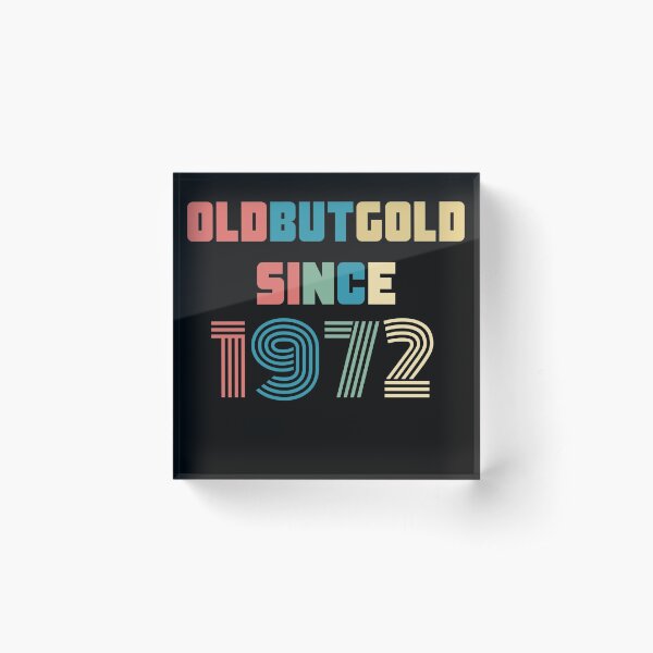 Item preview, Old But Gold 48. Birthday Gift Present for people who are born in 1972 Vintage Retro style  designed and sold by Yenon.