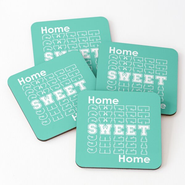 Item preview, Home Sweet Home | Retro Homebody Home Decor - Teal designed and sold by 4wordsmovement.