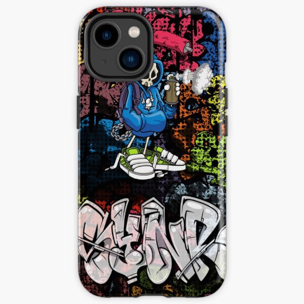 Synr 70er Jahre Retro Comic Graffiti Print iPhone Robuste Hülle