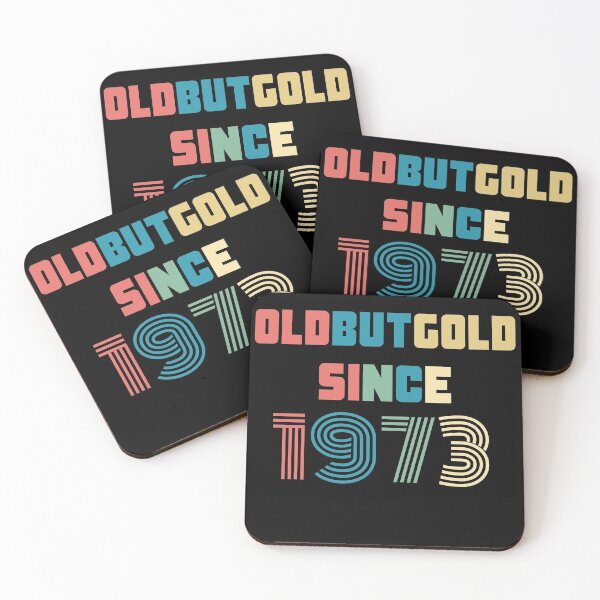 Item preview, Old But Gold 47. Birthday Gift Present for people who are born in 1973 Vintage Retro style  designed and sold by Yenon.