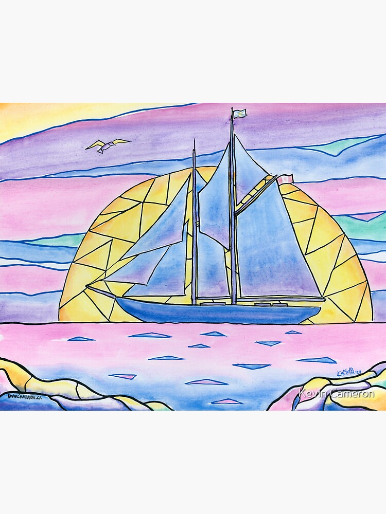 Come Sail Away - Bluenose Schooner Nova Scotia by kevinart1