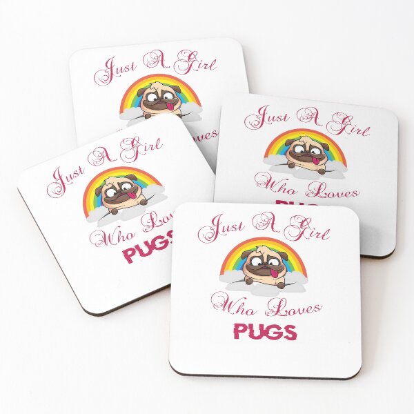 Item preview, Just a Girl Who Loves Pugs designed and sold by TeeStoreMeStore.