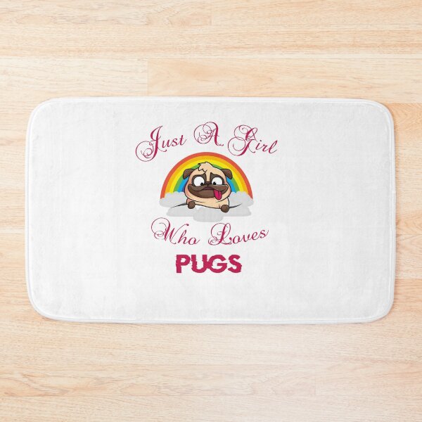 Item preview, Just a Girl Who Loves Pugs designed and sold by TeeStoreMeStore.