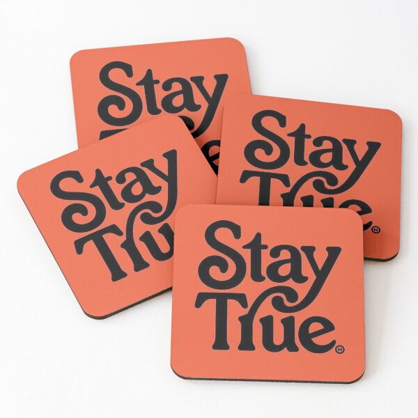 Item preview, Stay True Retro Design Calligraphy designed and sold by mertortanca.