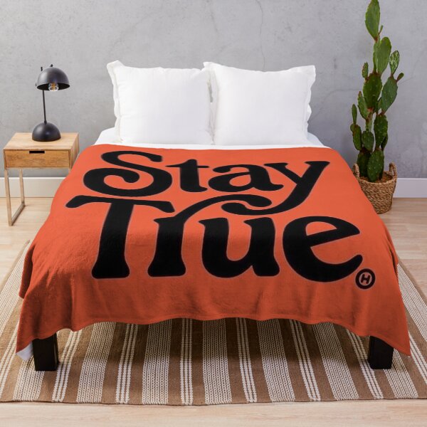 Item preview, Stay True Retro Design Calligraphy designed and sold by mertortanca.