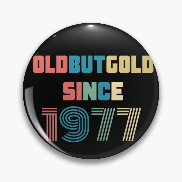 Item preview, Old But Gold 43. Birthday Gift Present for people who are born in 1977 Vintage Retro style  designed and sold by Yenon.