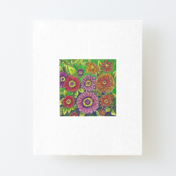 Zinnia Summer Canvas Mounted Print